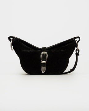 Bandolera Bambu en cuero gamuza