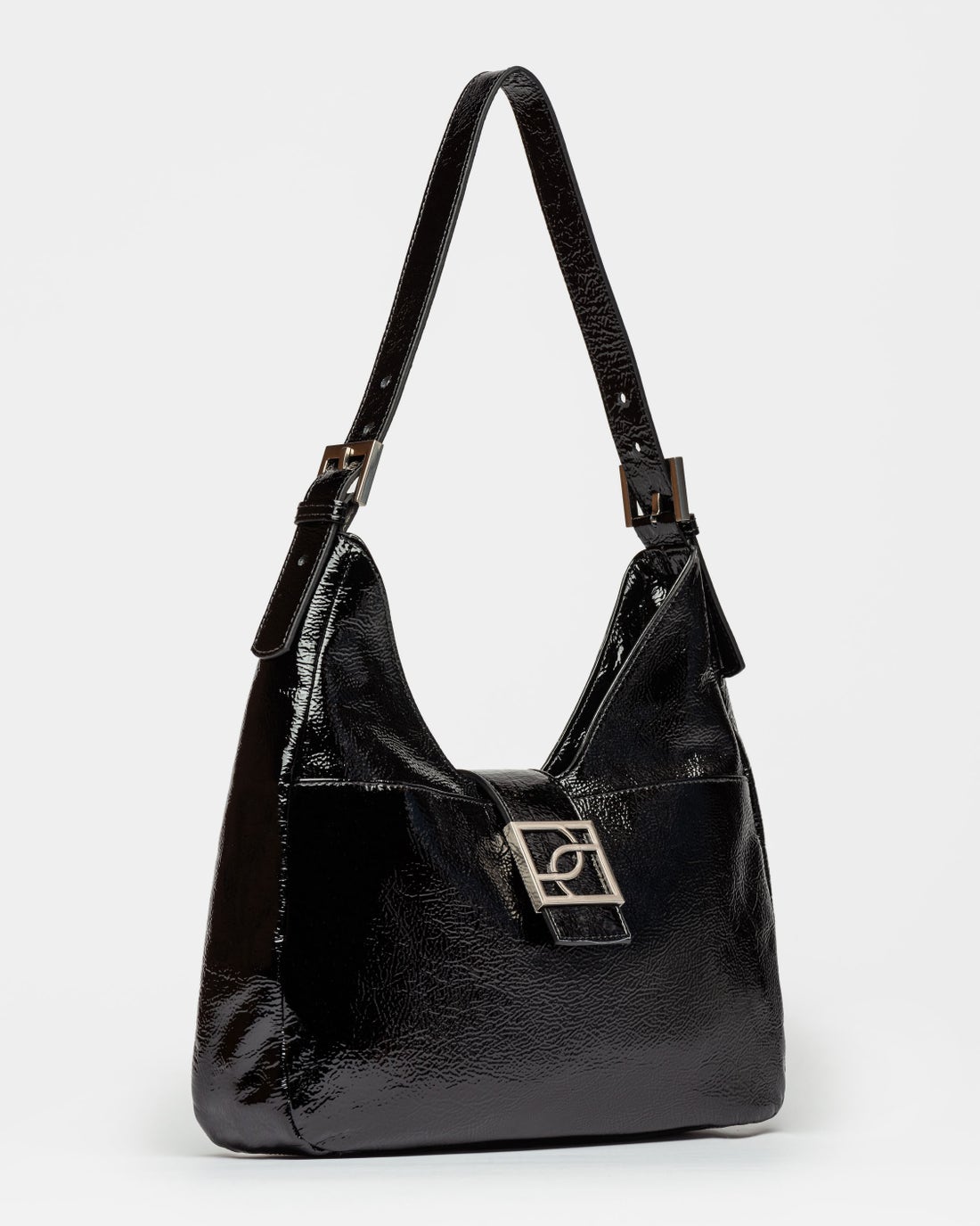 Bolso Signature en cuero charol