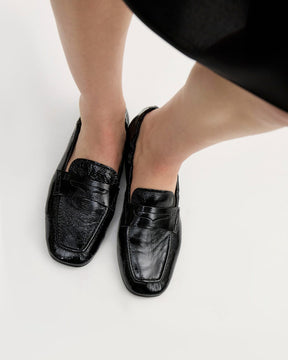 Mocasín Siena en cuero gloss