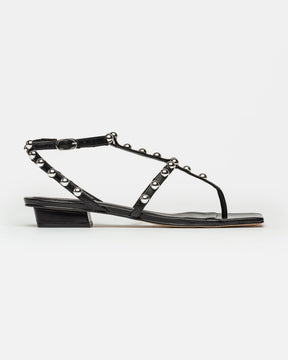 Sandalia baja Aurora en cuero liso